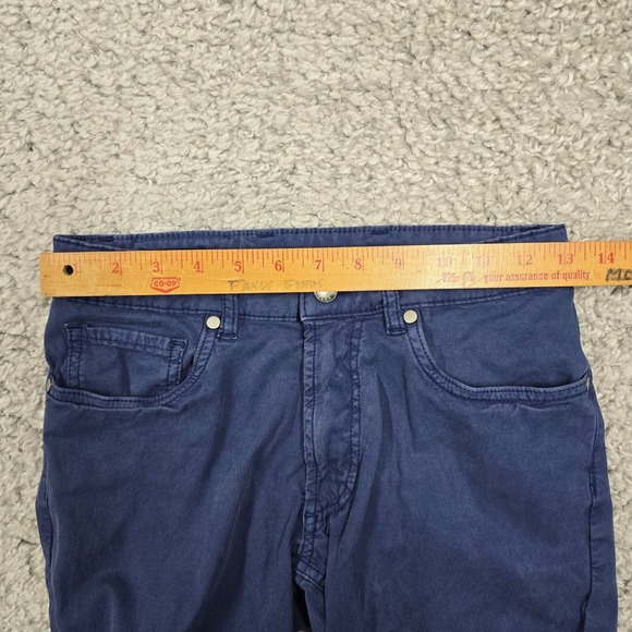 Peter Millar Mens Wayfare Pants Blue 30 (Fits 26x28) Straight Tencel Stretch - Picture 8 of 12